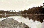Frisco railroad bridge at Wyandotte, OK.